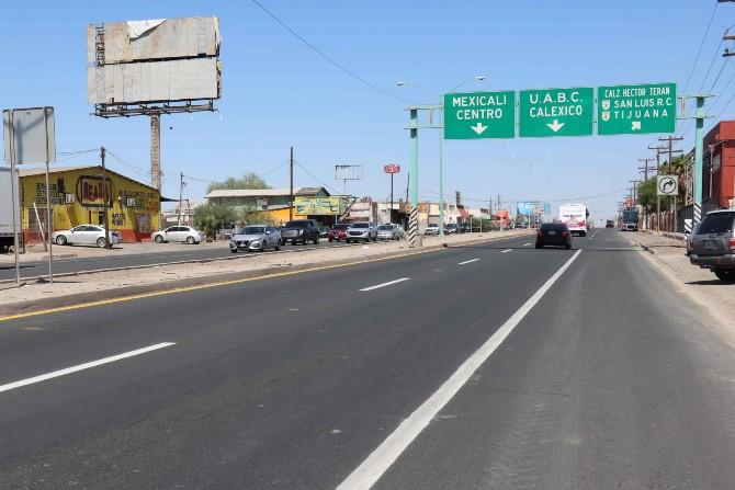 Concluyeron obras en carretera Mexicali San Felipe