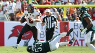 Eagles’ Zack Baun applauds Baker Mayfield with hilarious Dodgeball reference