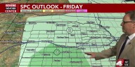 Isolated strong to severe storms possible across southern areas Friday afternoon