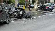 Violento accidente multivehicular durante el Labor Day