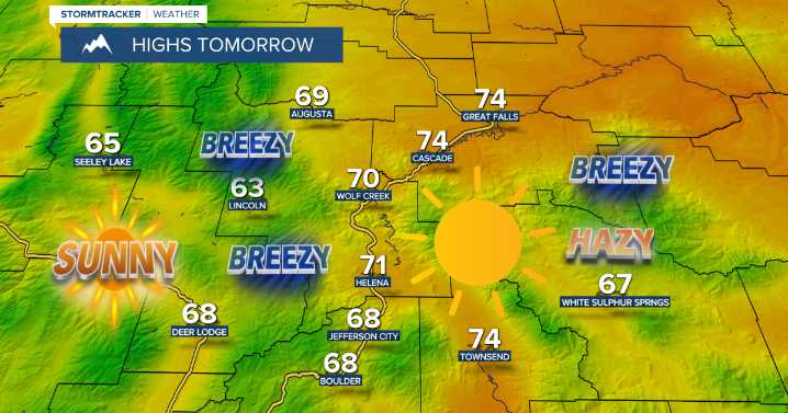 Cooler and breezier on Friday behind a cold front