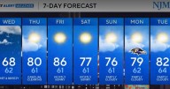 Wet & Breezy night and Wednesday expected across most of Maryland