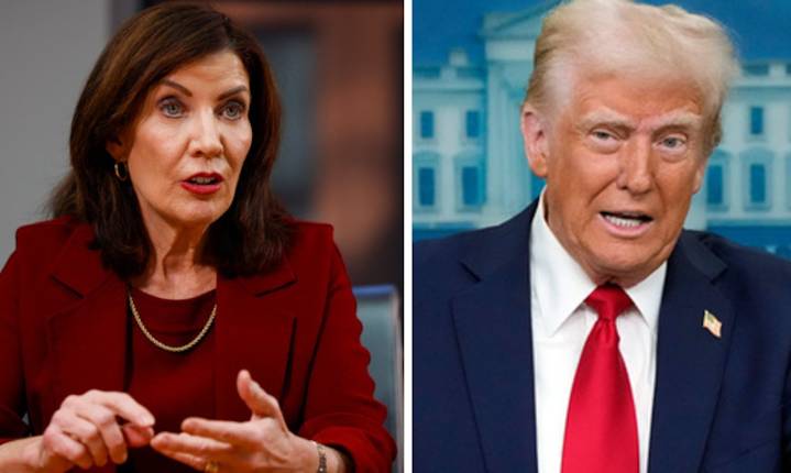 Trump makes threat, rips Hochul with 1-word takedown after gov backs Mamdani