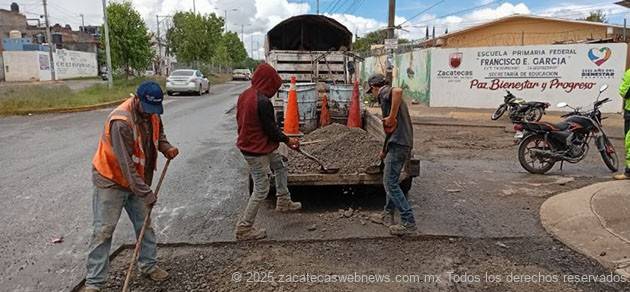 GUADALUPE EN CONSTANTE ARREGLO DE BACHEO