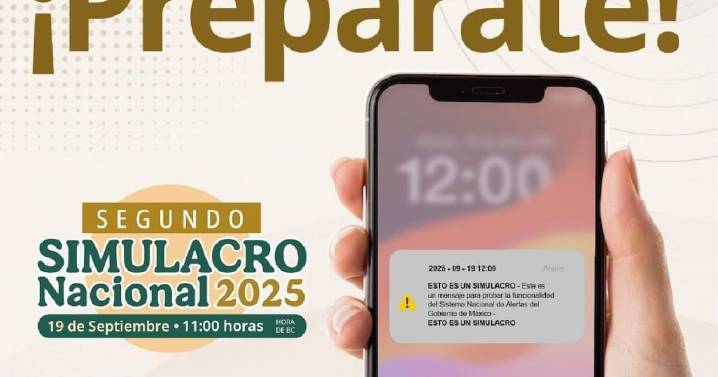 Por primera vez en México, recibirás un mensaje de texto para el Simulacro Nacional