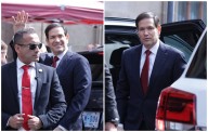 Marco Rubio en México, llega a Palacio Nacional para reunirse con Claudia Sheinbaum