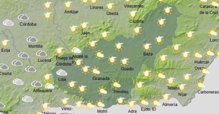 Tiempo Granada | Cielos nubosos y máximas en descenso este viernes