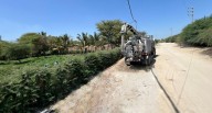 Piura: EPS Grau interviene con máquina de baldes para la mejora del servicio de alcantarillado