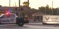 Man shot by security outside Las Vegas Nellis Air Force Base