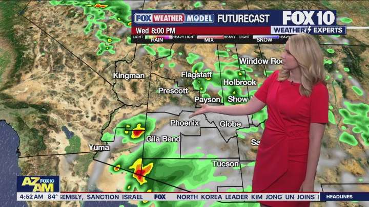 Arizona weather forecast: Scattered storms possible on Wednesday in Phoenix