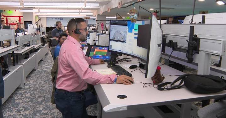 Staff in United's "nerve center" at Denver International Airport work around the clock during busy summer season