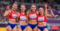 Mundial de Atletismo: "Las Pumas" volaron en complicado heat y fueron undécimas en el 4x100 femenino