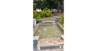 Parque de Bolívar en Chinchiná: limpiaron las fuentes, tras quejas por su mal aspecto