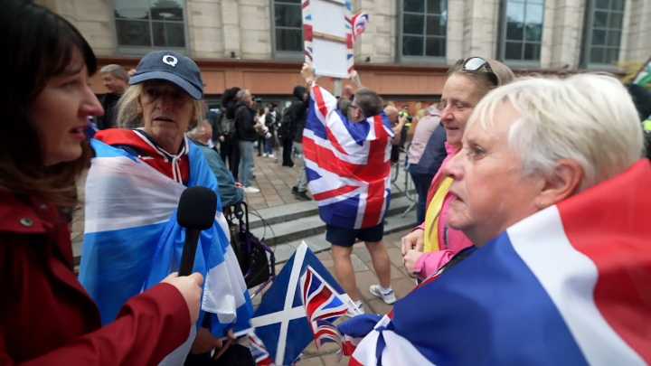 Protesters clash in Glasgow as immigration tensions rise in Scotland