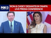 Governor Ron DeSantis holds Tampa press conference