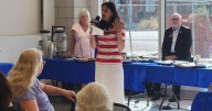 WSIU gives supporters an update on funding at a French tea