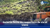 Incierta apertura del tránsito sobre la vía al llano: construyen paso provisional
