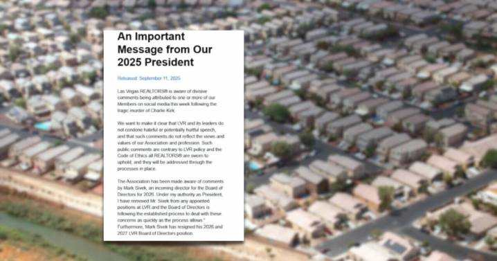 Realtor resigns from board amid backlash over Charlie Kirk shooting comments