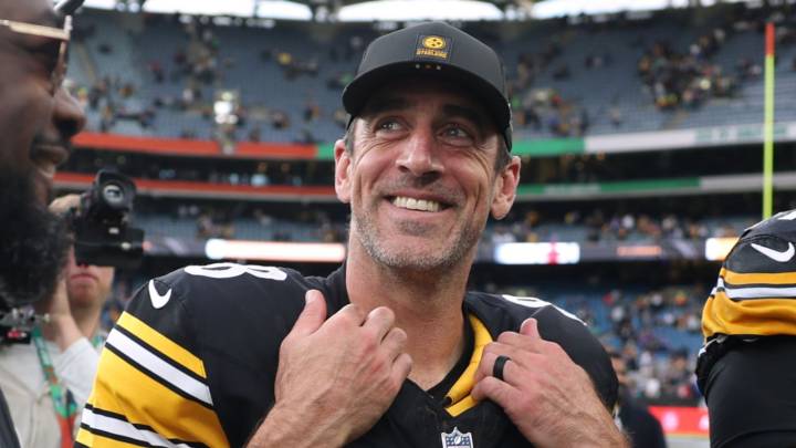 Aaron Rodgers jokes of celebratory Guinness and a Dublin night out after leading Pittsburgh Steelers to historic win in Ireland