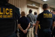 Elected officials and dozens of protesters are arrested at Manhattan immigration holding facility