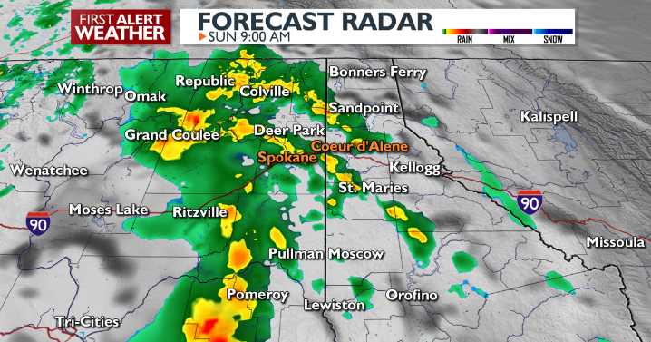 🌦️Rain Returns to Spokane Sunday with Cooler Temperatures