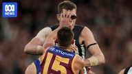 Dayne Zorko fined by AFL for targeting Mason Cox's glasses in Lions' win over Magpies