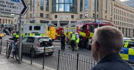 Edinburgh paramedic rushed to hospital after ambulance crashes into traffic light