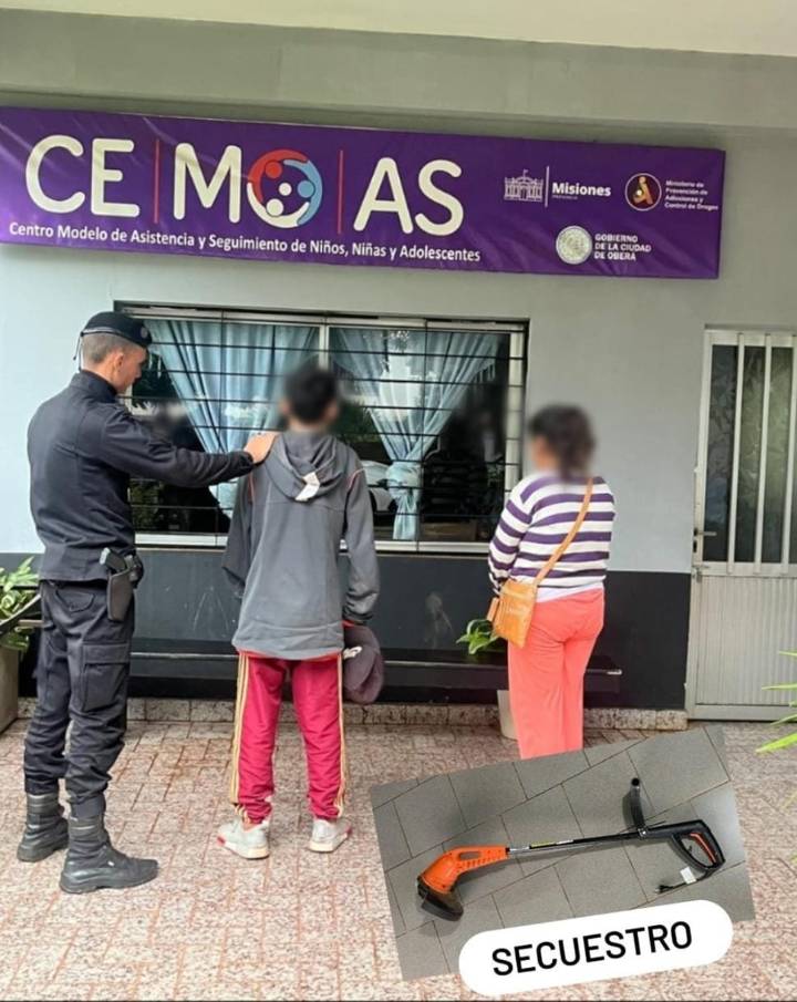 Efectivos policiales secuestraron un objeto robado y demoraron a un menor