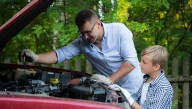 Dad Teaches Son Importance Of Doing Your Own Oil Changes So It Will Take Longer And Cost More