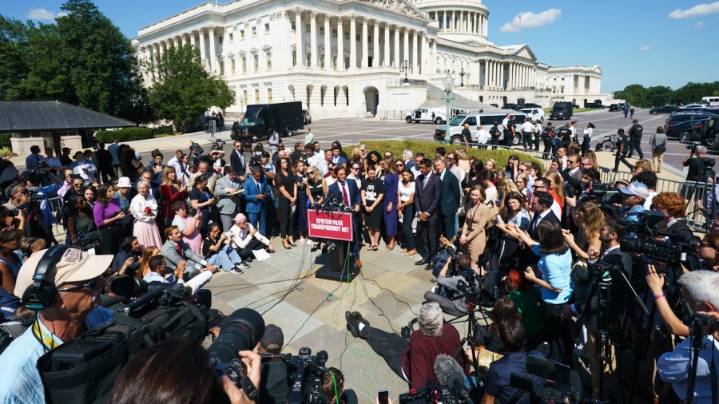 Live updates: Epstein survivors put pressure on Capitol Hill; Trump meets with Polish president