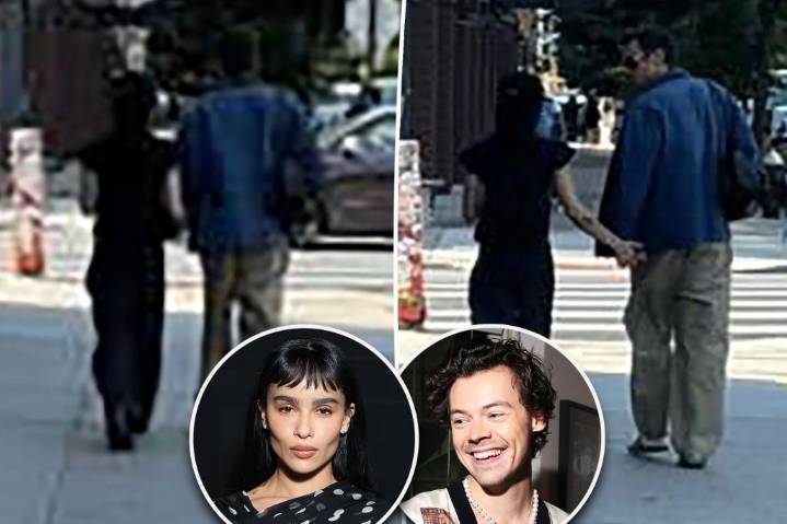Exclusive | Zoë Kravitz and Harry Styles hold hands in Brooklyn