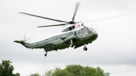Man charged with shining laser at Marine One with Trump aboard