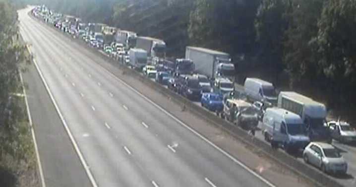 M1 closed live updates as 'serious collision' shuts motorway and air ambulance lands
