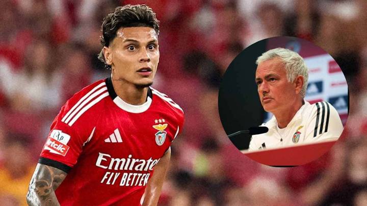 La reacción y lo que dijo Mourinho del autogol de Richard Ríos en Champions League