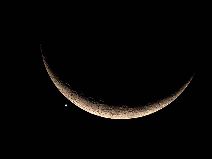 Videos e imágenes increíbles: así se vio la histórica conjunción de Venus, Luna y Regulus este 19 de septiembre