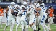 Spencer Shrader converts from 45 yards after penalty on 60-yard miss and Colts beat Broncos 29
