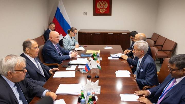 Jaishankar Holds Talks With Russian Foreign Minister On Sidelines Of UNGA