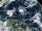 Efecto Fujiwhara, la anomalía climática salvaje que podría convertirse en una tormenta monstruosa