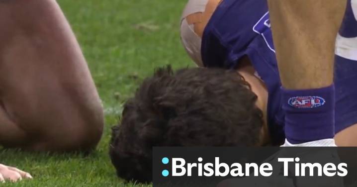 Freo star lands hard after courageous play