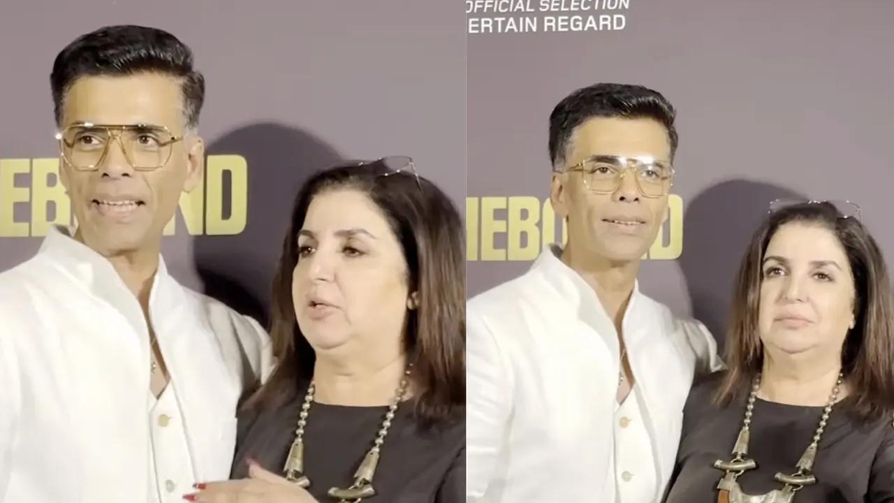 Karan Johar playfully sidelines Farah Khan at Homebound premiere, declares 'Dilip' as the real star