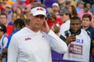 Ole Miss coach Lane Kiffin reacts to daughter Landry dating LSU star Whit Weeks