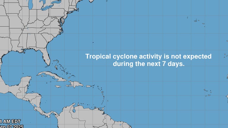 Invest 91L formation chances dissipate. NHC watching 2 tropical waves
