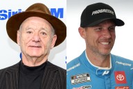 Bill Murray Caught Apologizing to Denny Hamlin on Pit Road for Rejecting Lucrative Offer Bill Murray apologizes to Denny Hamlin on pit road for missing his golf tournament before the Enjoy Illinois 30