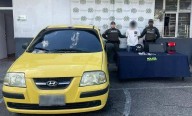 Con persecución en tiempo real cogieron a tres ladrones en Medellín: uno llevaba celulares y oro en un taxi