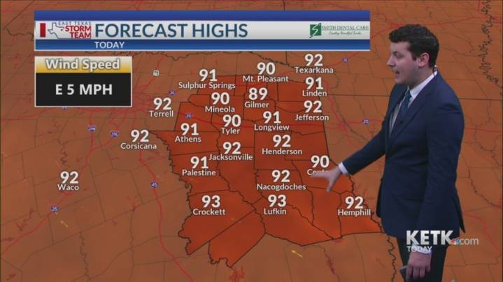 Wednesday Morning Forecast: Highs back into the 90s