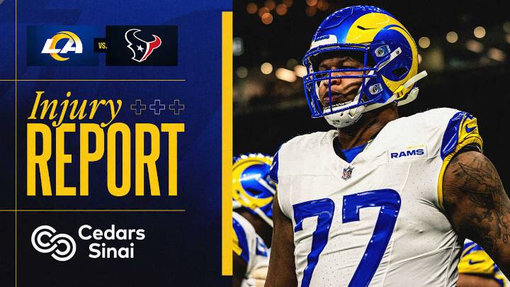 Rams Injury Report, Week 1 vs. Texans: Alaric Jackson and Ahkello Witherspoon good to go; Sean McVay says 'we expect to have all hands on deck' for Sunday's game