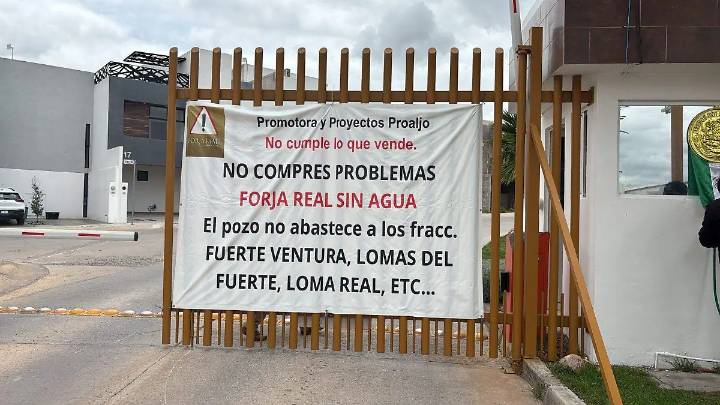 Habitantes del Fraccionamiento Forja Real denuncian desabasto de agua