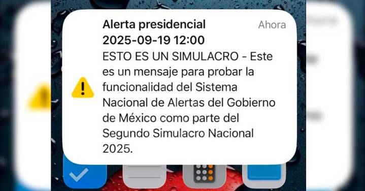 Sorprende a mexicanos alarma en celulares por simulacro nacional