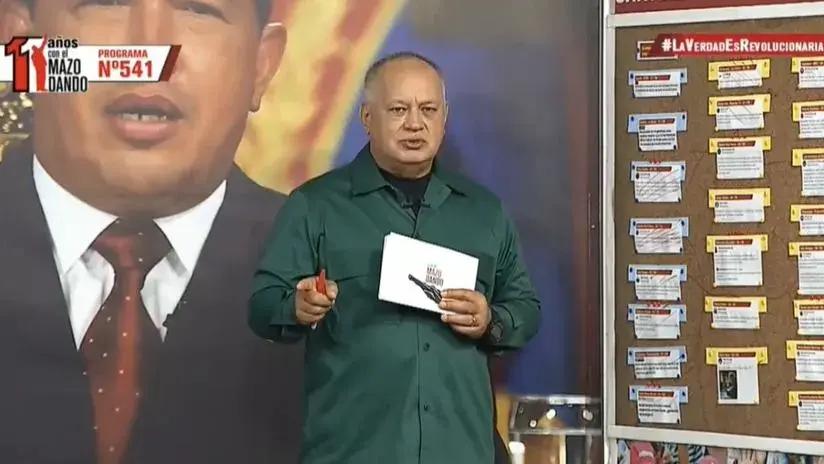 Diosdado Cabello amenaza a María Corina Machado: "Si a nosotros nos aprietan, nosotros la apretamos"