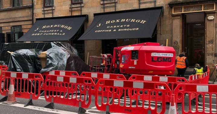 All the Glasgow roads closed this week as filming for Hollywood movie kicks off